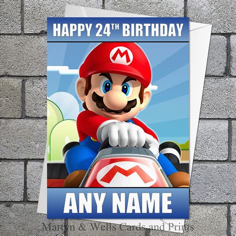 How to Create a Mario Birthday Card Printable