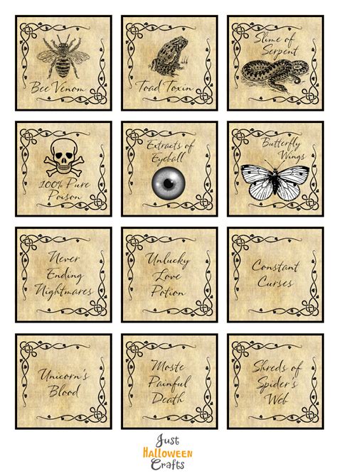 Steps to Create Potion Labels