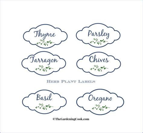 Create Printable Plant Label Template