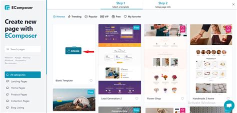 Create Shopify page template steps