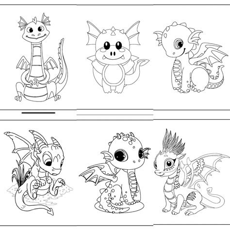 Create your own dragon coloring pages