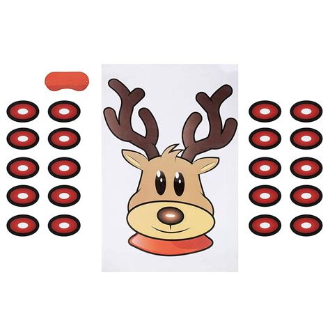 Create Your Own Printable Pin the Nose on the Reindeer Game