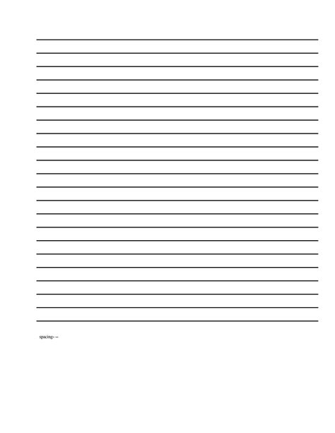 creating 5-lined paper template