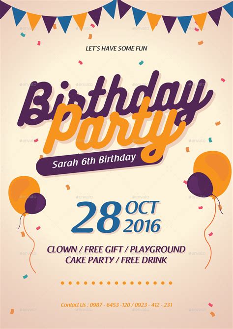 Creating Birthday Flyer