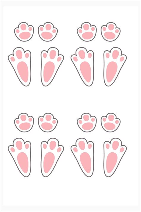 Creating Bunny Paw Print Templates