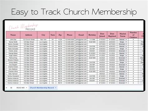 Creating Church Membership Template in Microsoft Access