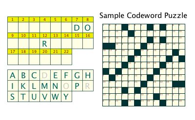 Creating codeword puzzles for fun