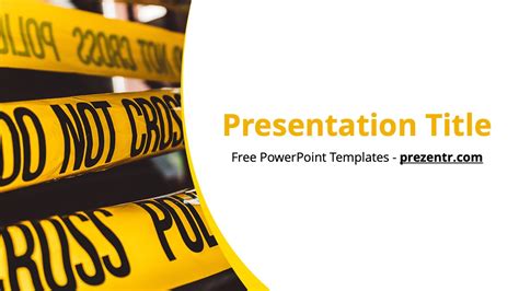 Creating a Crime Scene PowerPoint Template