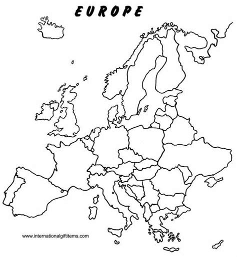 Creating Europe Map Printable Blank