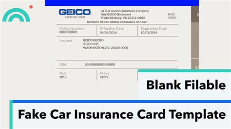 Designing a Fake Car Insurance Card