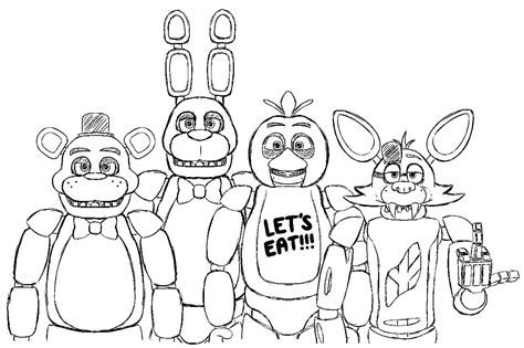 Guide to creating FNAF coloring pages