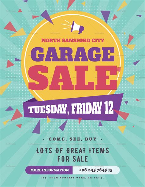 Creating Garage Sale Flyer