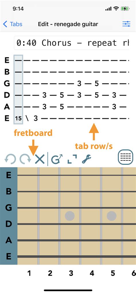 Creating Guitar Tab Sheets