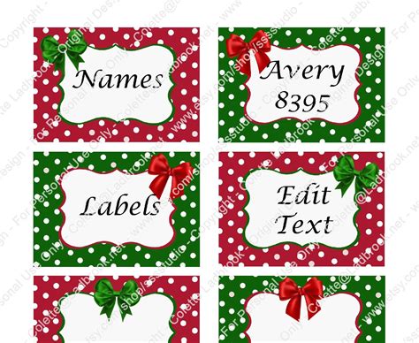 Creating Holiday Name Tag Templates