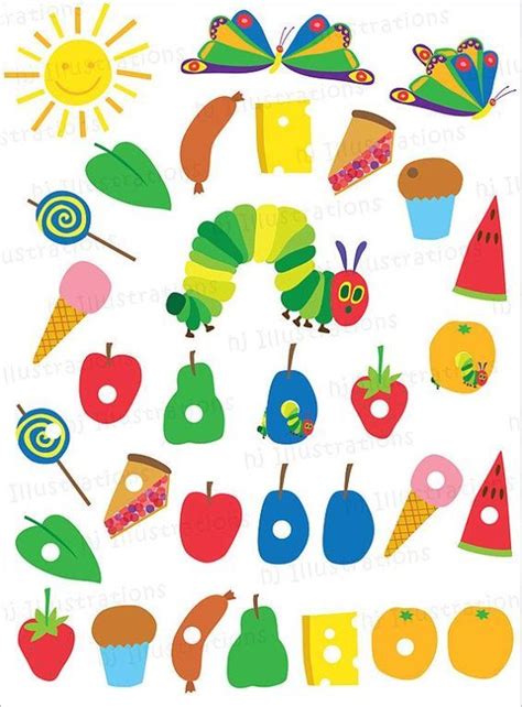 Creating Hungry Caterpillar food printables