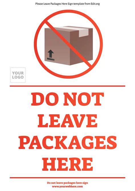 Creating leave package sign