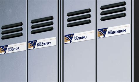 Creating Locker Name Tags