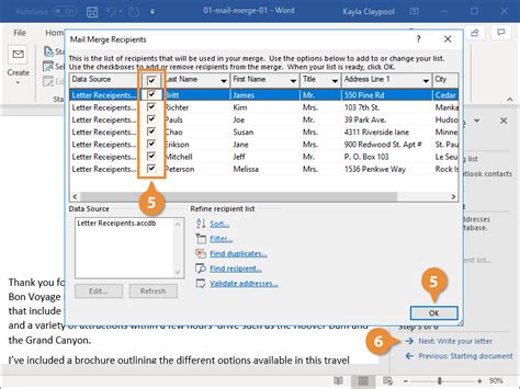 Steps to Create Mail Merge Labels