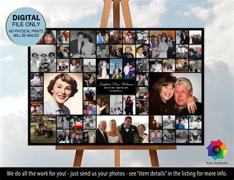 Creating Memorial Photo Collage