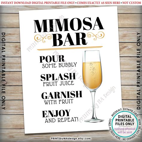 Creating Mimosa Sign