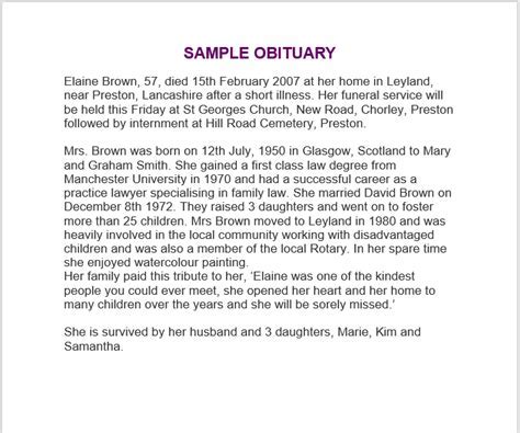 Creating Obituary Notices in Sarnia