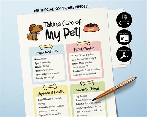 Creating Pet Sitter Template