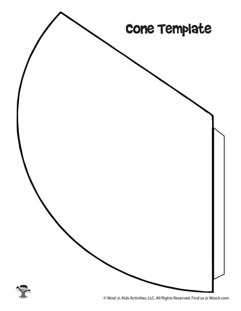 Creating printable cone template