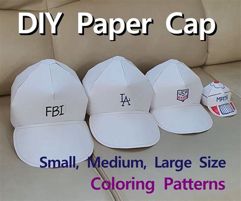 creating printable paper baseball cap template