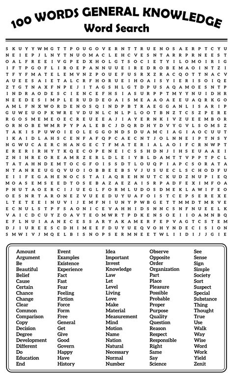 Creating Printable Word Searches