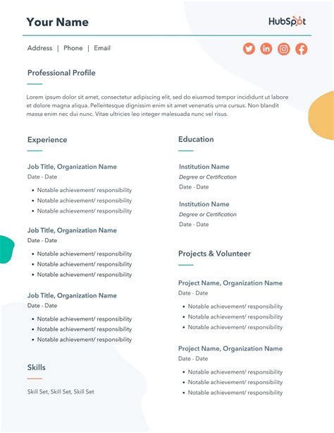 Creating your own resume template