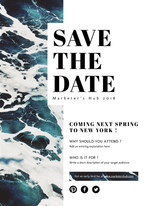 Creating a Save the Date Poster