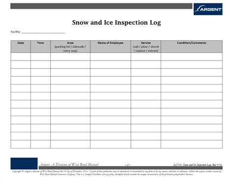 Steps to create a snow log template