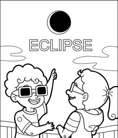 Creating Solar Eclipse Coloring Page