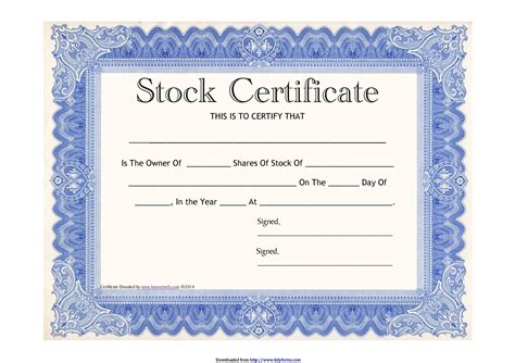 Creating a Stock Gift Certificate Template