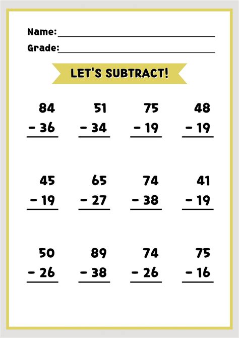 Creating subtraction with regrouping worksheets