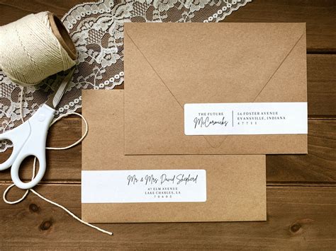 Creating wedding address labels