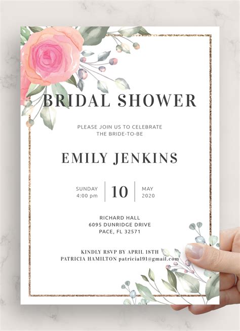 Creating a Wedding Shower Template in Microsoft Word