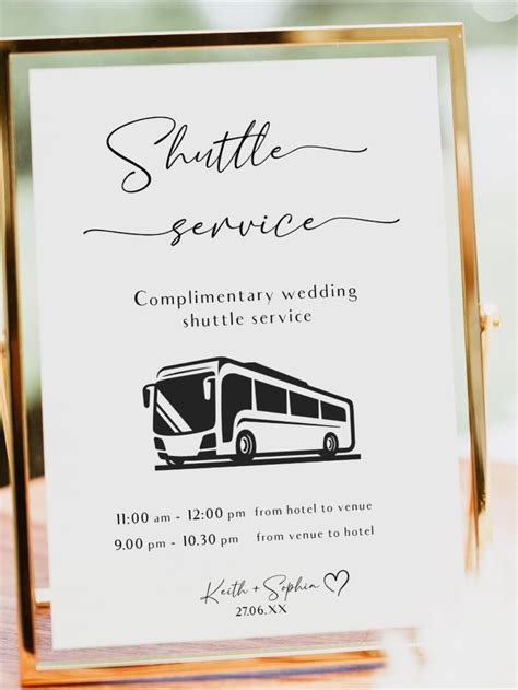 Creating Wedding Shuttle Template