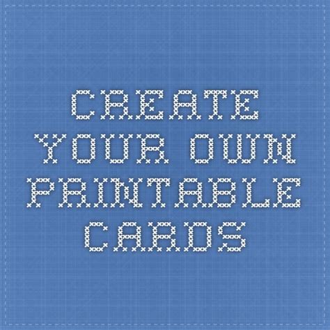 Creating Your Own Card