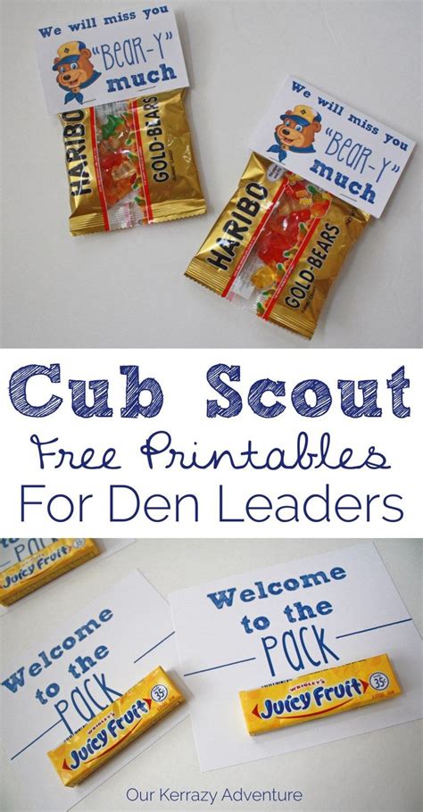 Creating Your Own Free Cub Scout Printables