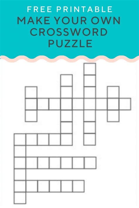 Creating Your Own Printable Crossword Puzzles