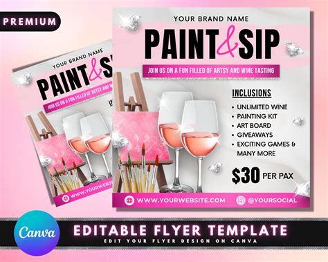 Tips for creating your own sip and paint template