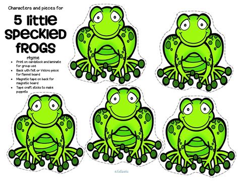 Creating Your Own Speckled Frogs Printables