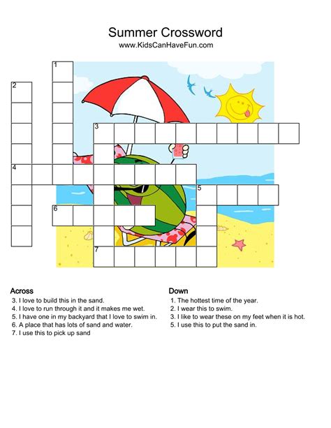 Creating Your Own Summer Crossword Puzzles