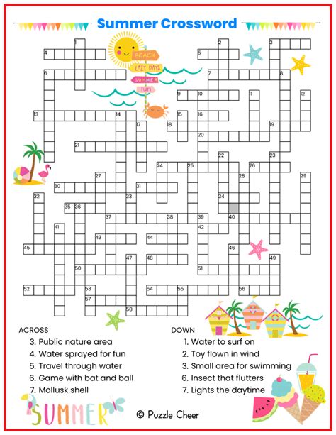 Creating Your Own Summer Crossword Puzzles