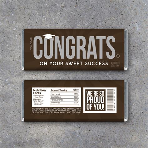 Creative Graduation Candy Bar Wrappers