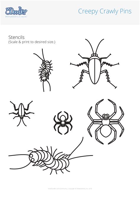 Creepy Crawlies Template