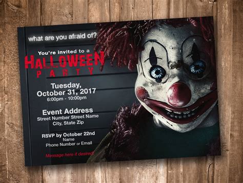 Creepy Halloween Invites