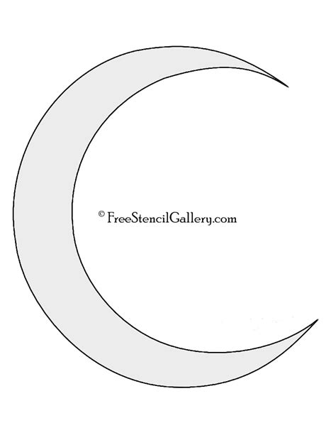 Crescent Moon Stencil