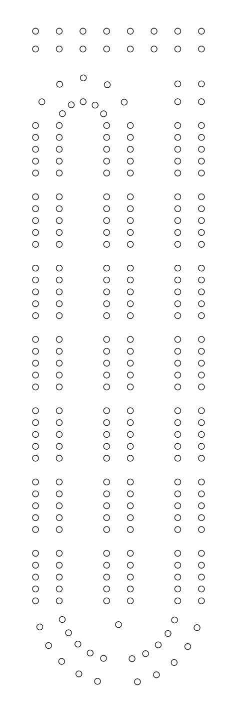 Cribbage Board Template